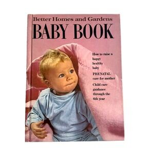 Vtg Baby Record Book Better Home Garden Hardback MCM Movie Photo Prop Maternity